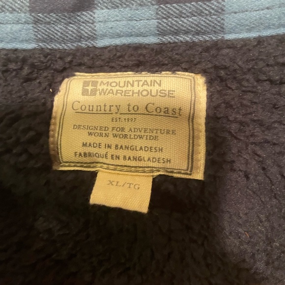 Flannel fleece button down shirt - Picture 2 of 4